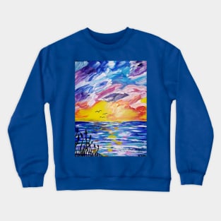 Back Bay at Sunset Crewneck Sweatshirt